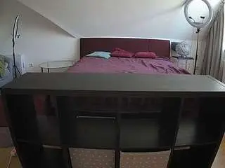 Camsoda Adult Video Chat of voyeurcam-julmodels-whitebed-6