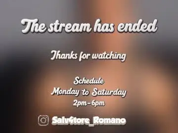Chaturbate Best live sex cam show of salvatore_romanoo