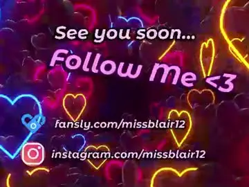 Chaturbate Best live sex cam show of missblair12