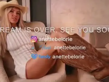 Chaturbate Private Sex Chat of anette_belorie