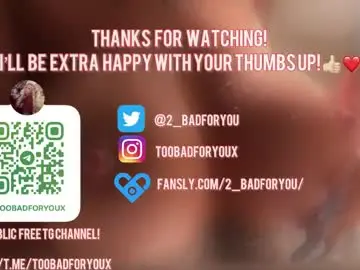 Chaturbate Live Sex of 2badforyou