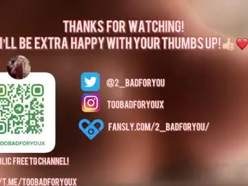 Chaturbate Live Sex of 2badforyou