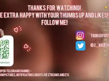 Chaturbate Sex Chat of 2badforyou