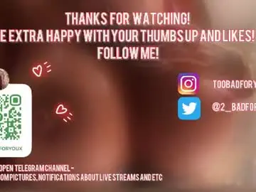 Chaturbate Live Sex Cam of 2badforyou