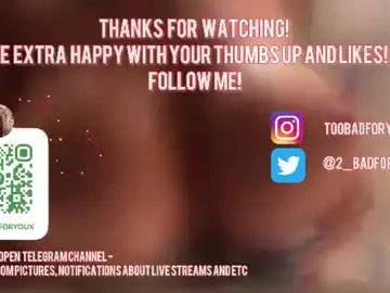 Chaturbate Sex Cam of 2badforyou