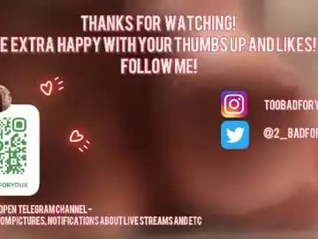 Chaturbate Live Sex of 2badforyou