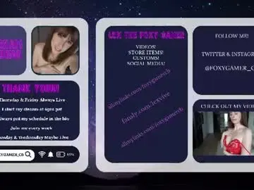 Chaturbate Free Live Porn of foxy_gamer
