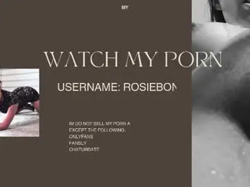Chaturbate Sex Chat of rosiebones